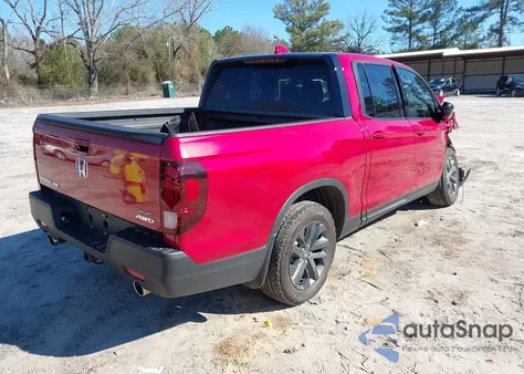 2023 Honda Ridgeline Sport z USA, uszkodzony, nr VIN 5FPYK3F19PB049988